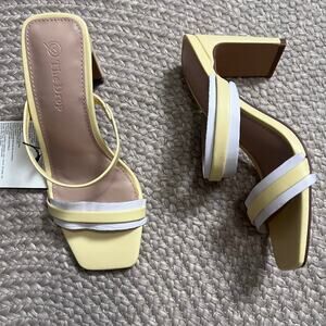 The Drop Avery Heel Square Toe Heel Sz 5